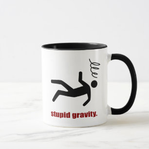 Dum Gravitation - Rolig Stuntman Dårfink Mugg