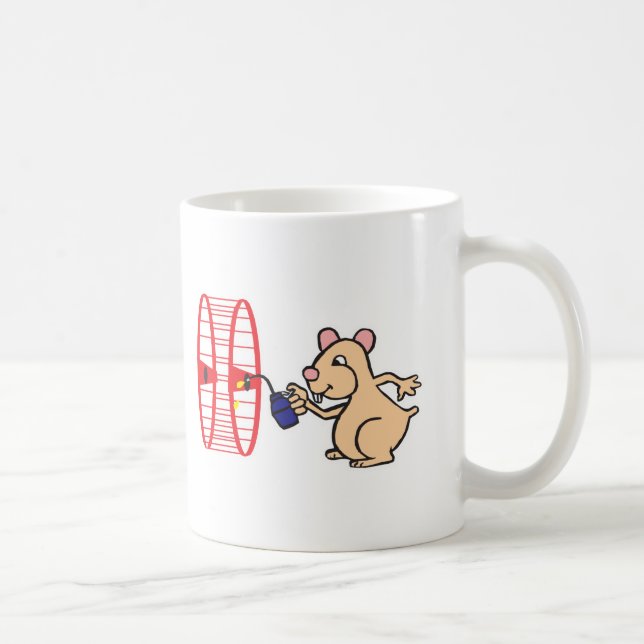 dum hamster smörjer hjul kaffemugg (Höger)