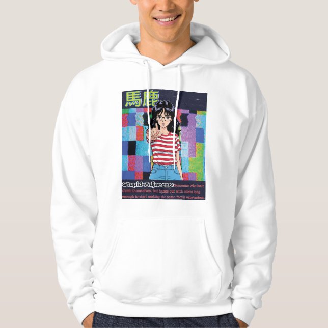 Dum intilliggande hoodie (Framsida)