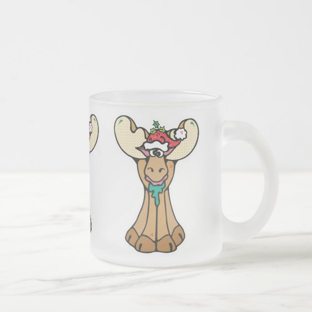 dum julälg frostad glasmugg (Höger)