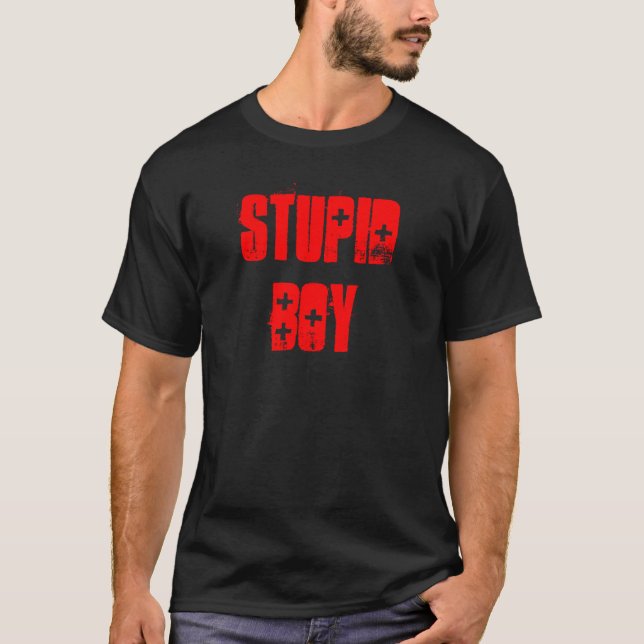 Dum pojke t-shirt (Framsida)