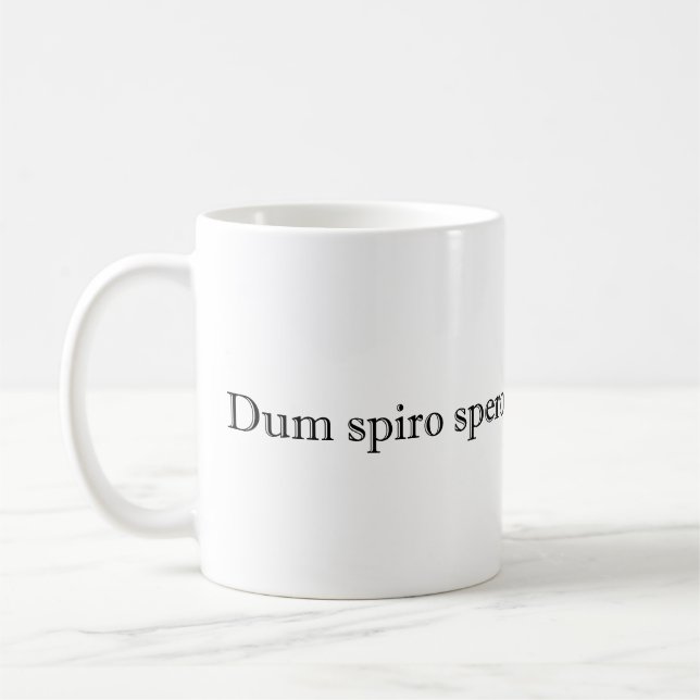 dum spiro spero kaffemugg (Vänster)