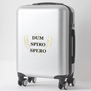 Dum spiro spero klistermärken