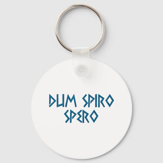 dum spiro spero Latein latin Nyckelring (Framsida)