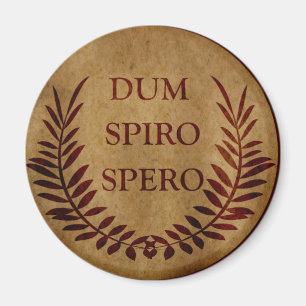 dum spiro spero, latinfras magnet