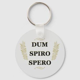 dum spiro spero, latinfras nyckelring