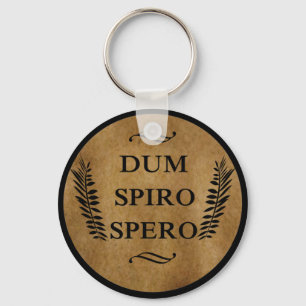 dum spiro spero, latinfras nyckelring