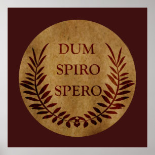 dum spiro spero, latinfras poster