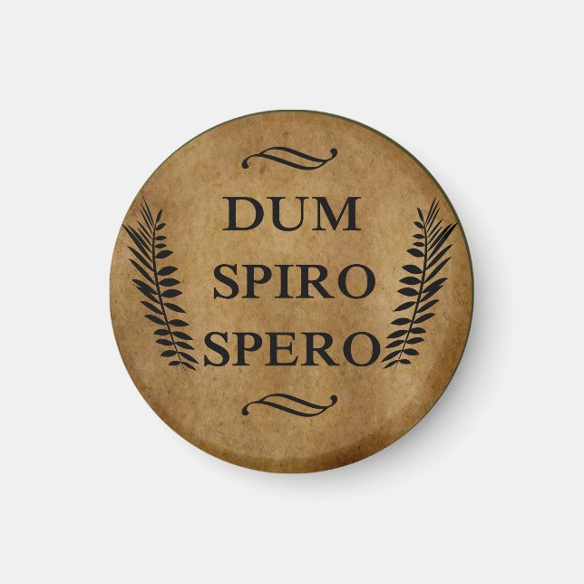 dum spiro spero magnet (Framsidan)