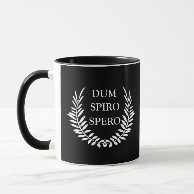 Dum spiro spero mugg (Vänster)