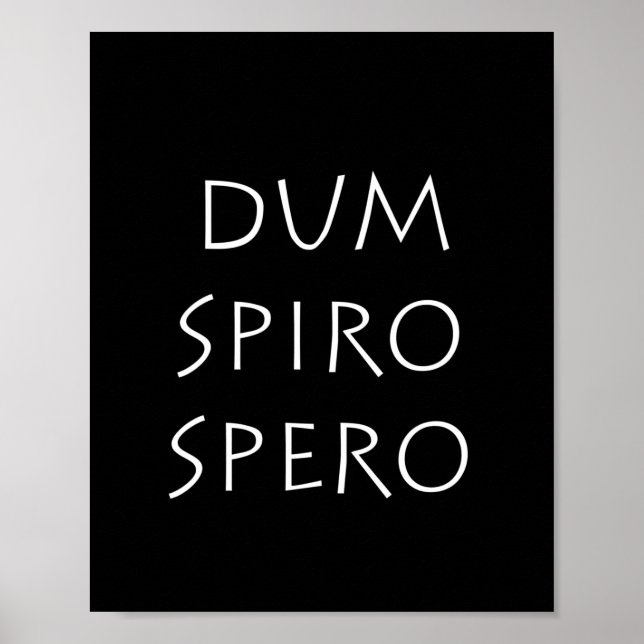 Dum spiro spero poster (Framsidan)