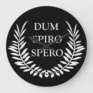 Dum spiro spero stor klocka