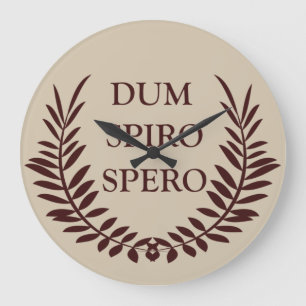 Dum spiro spero stor klocka