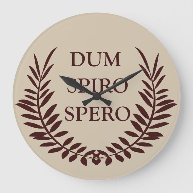 Dum spiro spero stor klocka (Framsida)