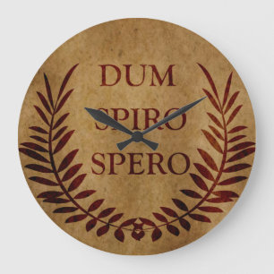 Dum spiro spero stor klocka