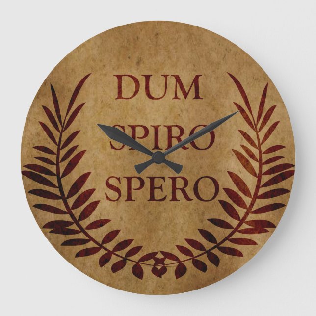 Dum spiro spero stor klocka (Framsida)