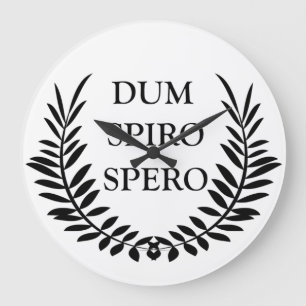 Dum spiro spero stor klocka
