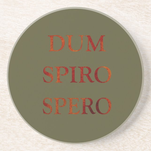 Dum spiro spero underlägg (Framsidan)