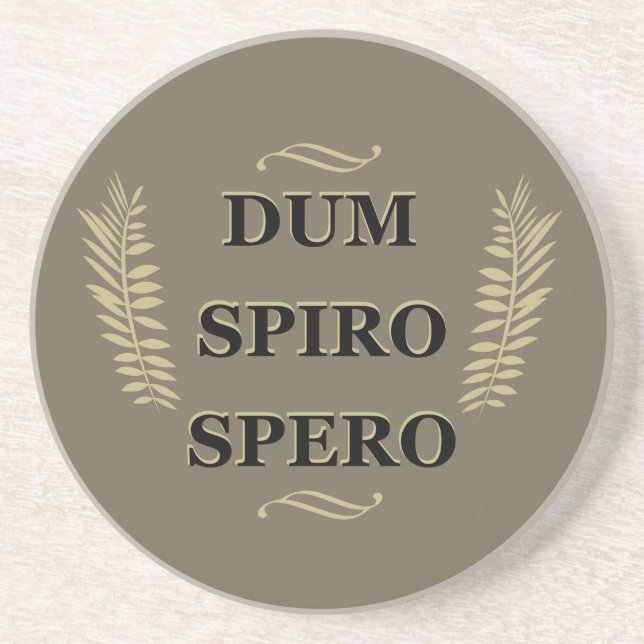 Dum spiro spero underlägg (Framsidan)