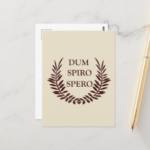 Dum spiro spero vykort