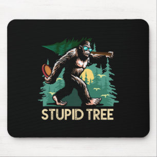 Dum Träd Disc Golf Bigfoot Frolfing Rolig Sasqu Musmatta