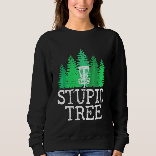 Dum Träd Disc Golf  Disc Golf Spelare Grafisk T Shirt (Framsida)