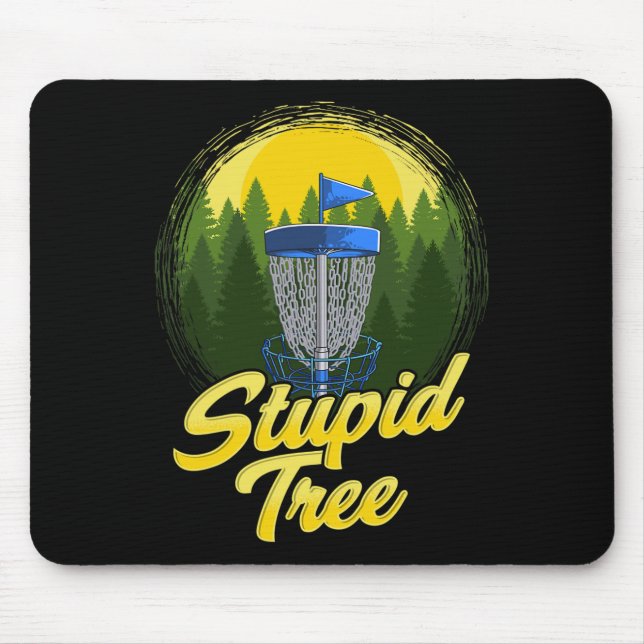 Dum Träd Disc Golf Rolig Frisbee Golf Disc Sport Musmatta (Framsidan)