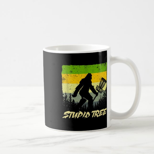 Dum Träd Disc Golf Rolig Frisbee Golf  Kaffemugg (Höger)