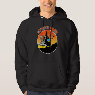 Dum Träd Tall Solnedgång Disk Frisbee Golf Skylt Hoodie