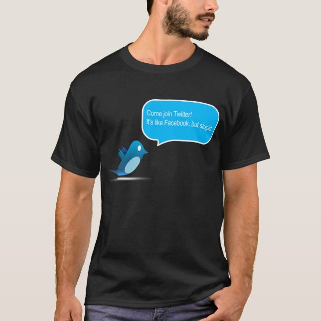 Dum Twitter Tee Shirt (Framsida)