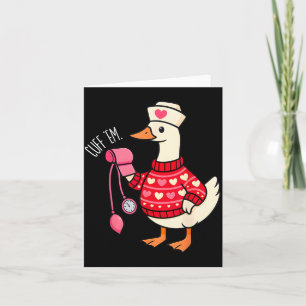 Dum Valentine Goose Sjuksköterska Er Cna Lpn Alla  Kort