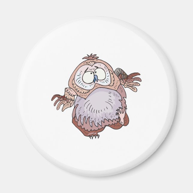 dum wobbly uggla magnet (Framsidan)
