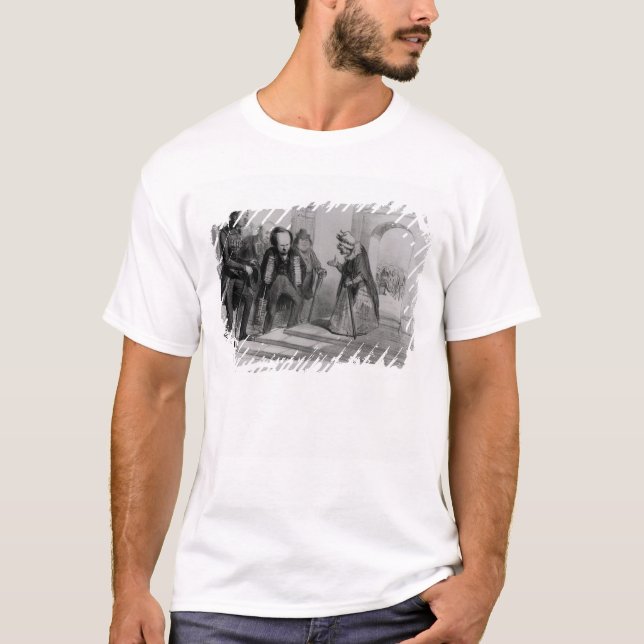 Dumas, Hugo et Balzac som söker deras erkännande T-shirt (Framsida)