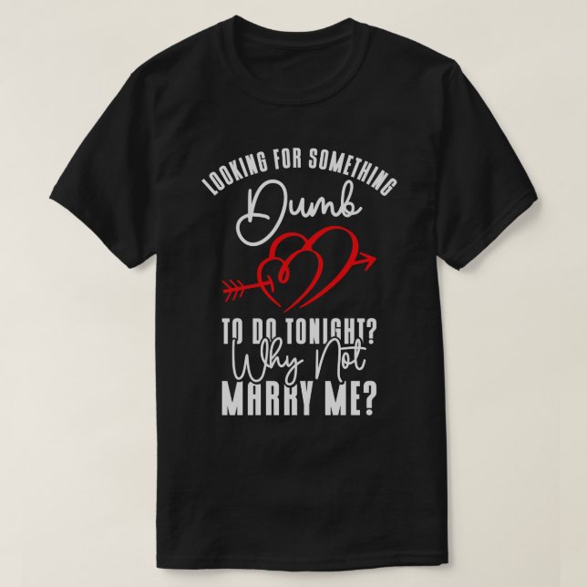 Dumb Bröllop Heart par relation Romantik T Shirt (Design framsida)