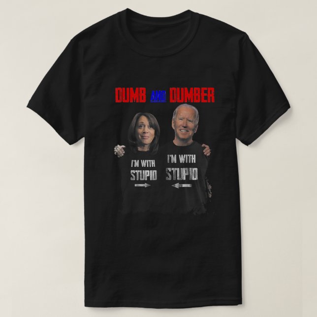Dumb och Dumber Biden T Shirt (Design framsida)