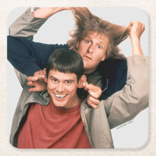 Dumb och Dumber Lloyd och Harry Underlägg Papper Kvadrat
