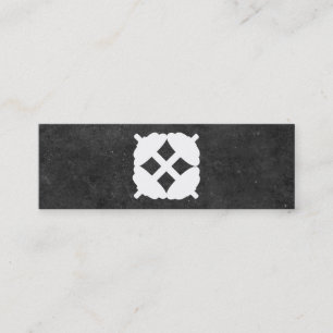 Dumbbell Kor Personlig tränare (skiffer) Mini Visitkort