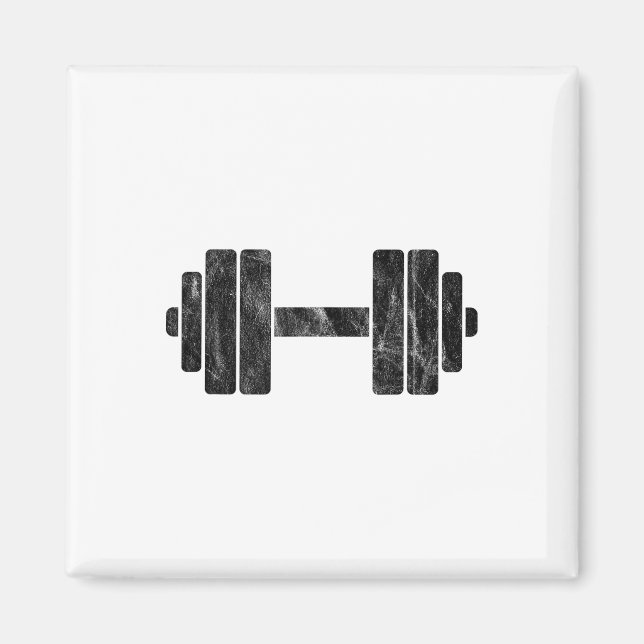 Dumbbell Minimalism - Viktlyftning Och Kroppsbygga Magnet (Framsidan)