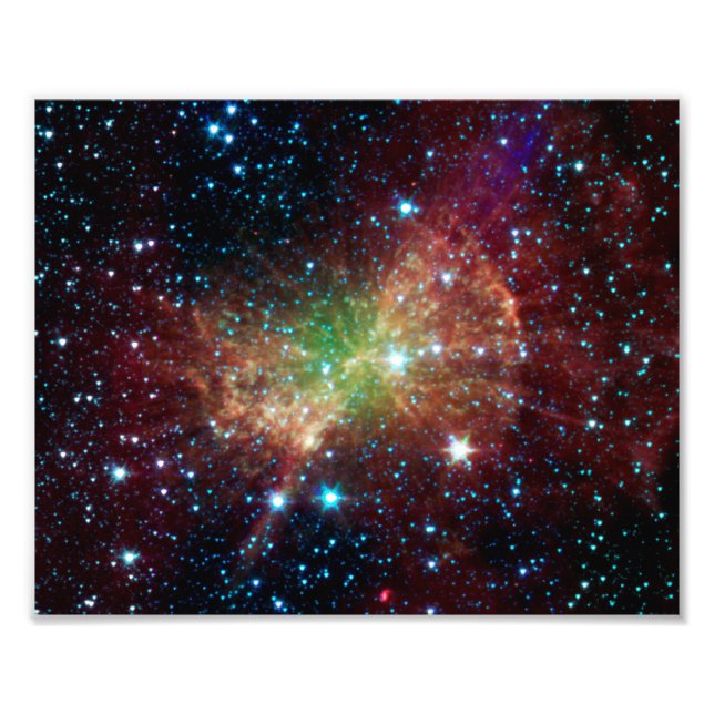 Dumbbell Nebula InfrRED Space Fototryck (Framsidan)