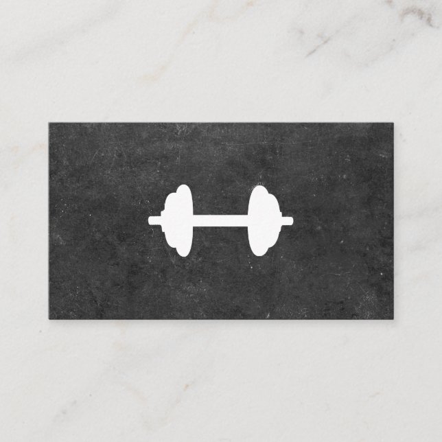 Dumbbell Personal Trainer (skiffer) Visitkort (Framsida)