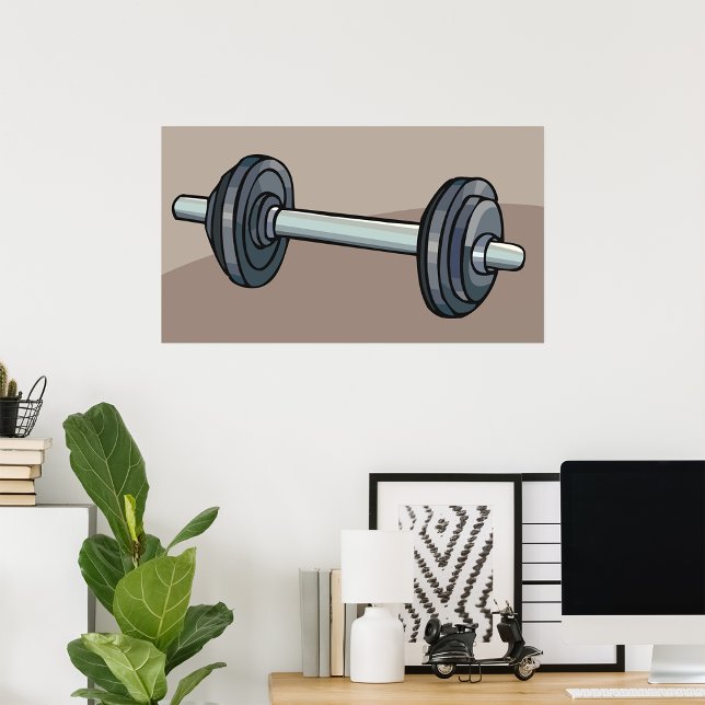 Dumbbell Weight Fitness Poster (Skapare uppladdad)
