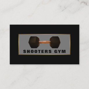 Dumbbell Weight, Personal Trainer, Gym Instructor Visitkort