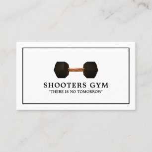 Dumbbell Weight, Personal Trainer, Gym Instructor Visitkort