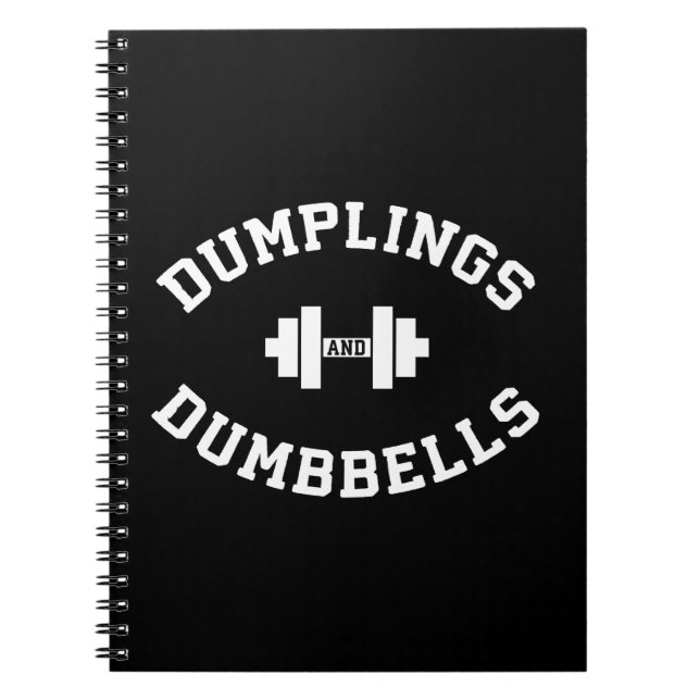 Dumbbellings and Dumplings - Funny Bulking Novelty Anteckningsbok Med Spiral (Framsidan)