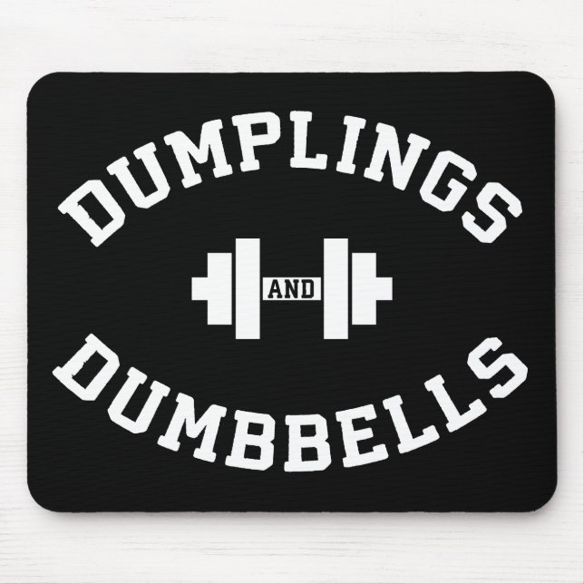 Dumbbellings and Dumplings - Funny Bulking Novelty Musmatta (Framsidan)