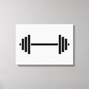 Dumbbells Canvastryck