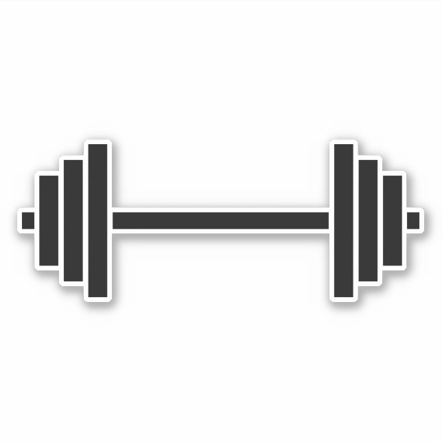 Dumbbells Klistermärken (Framsida)