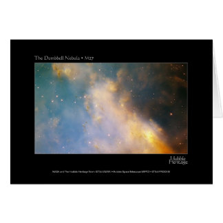 Dumbell Nebula M27 Hubble Telescope Hälsningskort
