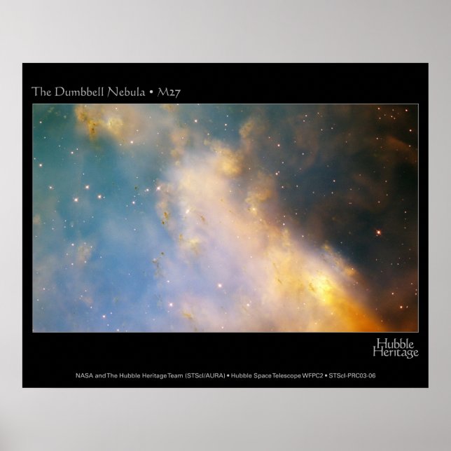 Dumbell Nebula M27 Hubble Telescope Poster (Framsidan)