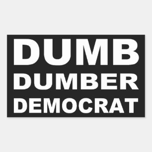 Dumberndemokratier Rektangulärt Klistermärke